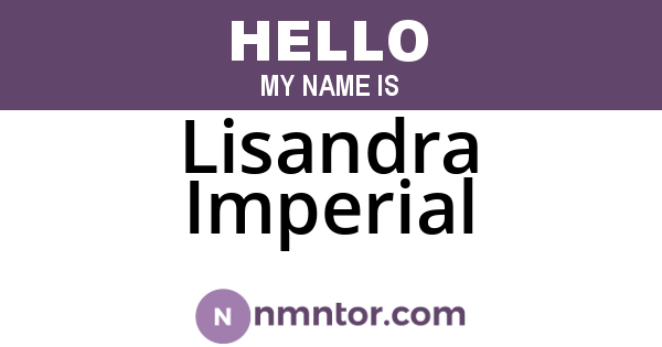 Lisandra Imperial