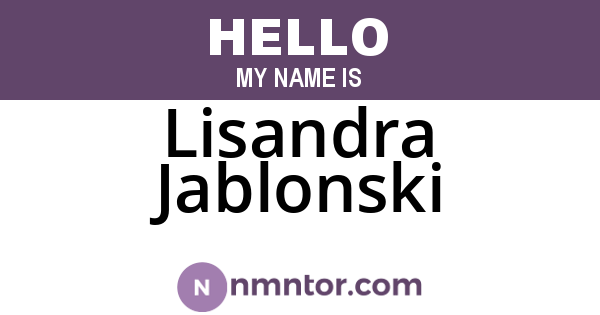 Lisandra Jablonski