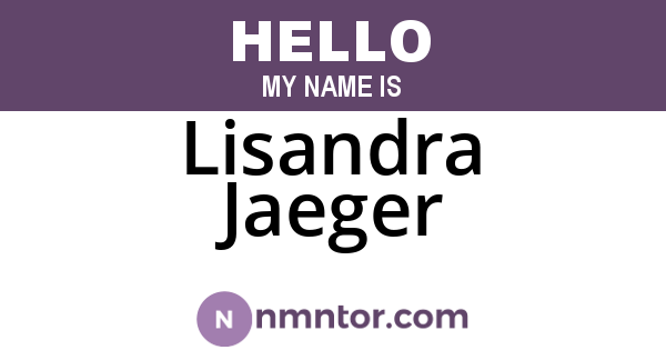 Lisandra Jaeger
