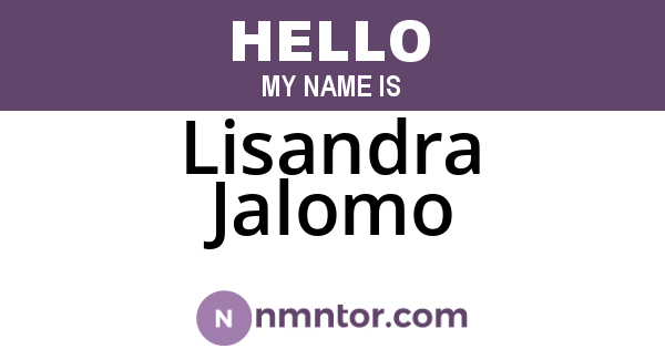 Lisandra Jalomo