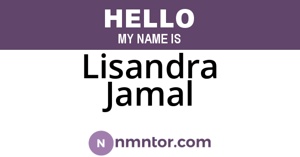 Lisandra Jamal