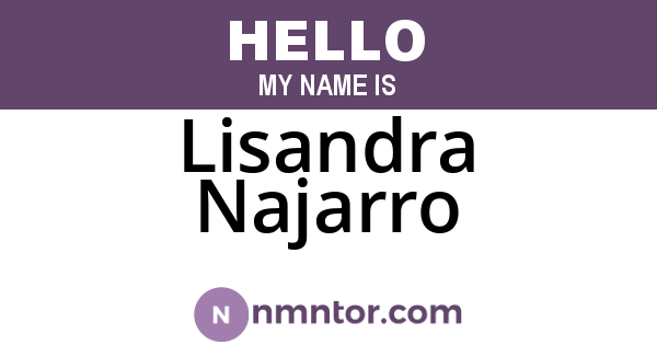 Lisandra Najarro