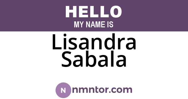 Lisandra Sabala