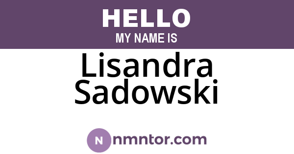 Lisandra Sadowski