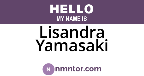 Lisandra Yamasaki