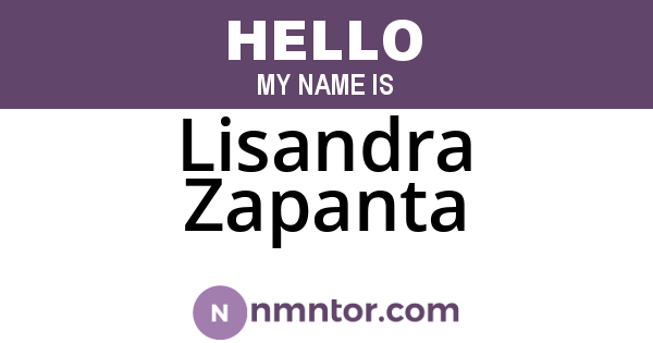 Lisandra Zapanta