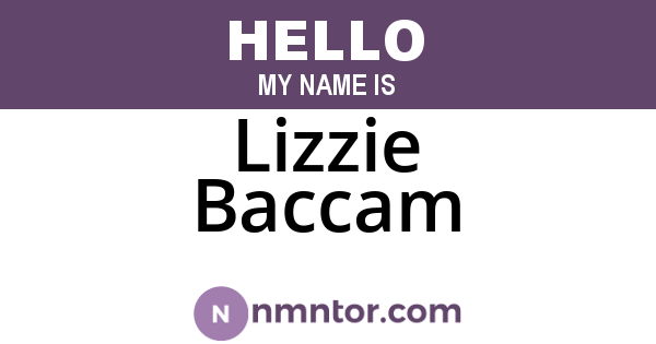Lizzie Baccam