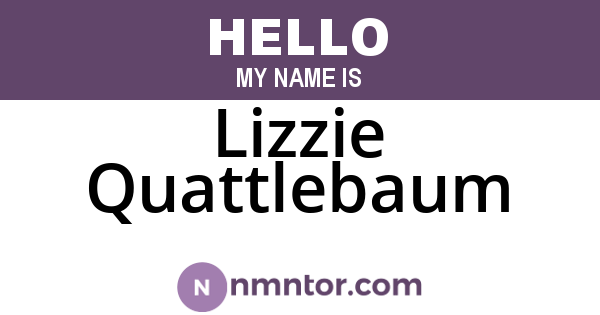 Lizzie Quattlebaum