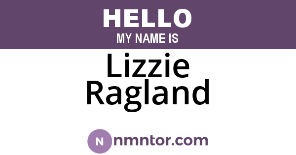 Lizzie Ragland