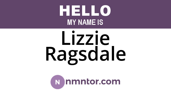 Lizzie Ragsdale