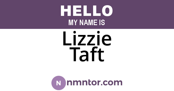 Lizzie Taft
