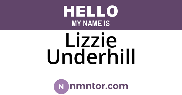 Lizzie Underhill