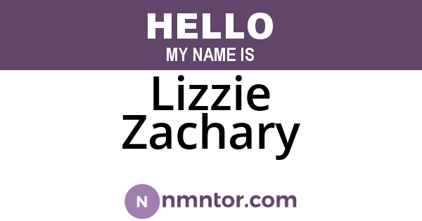 Lizzie Zachary