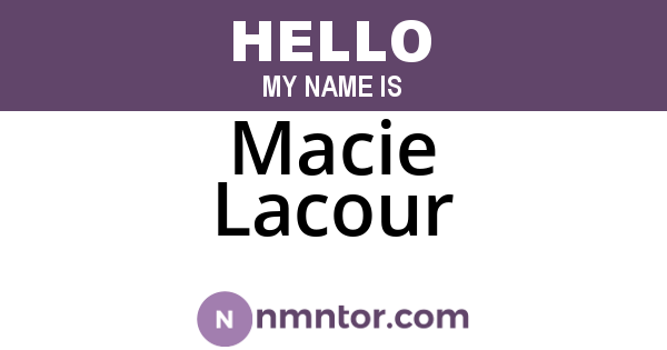 Macie Lacour