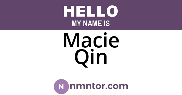 Macie Qin
