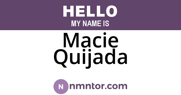 Macie Quijada