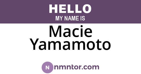 Macie Yamamoto