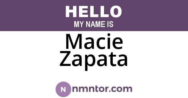 Macie Zapata