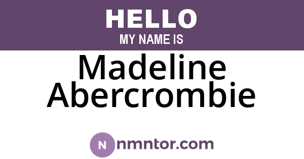 Madeline Abercrombie