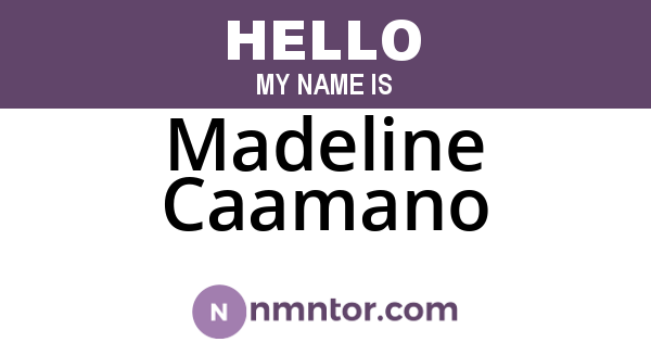 Madeline Caamano