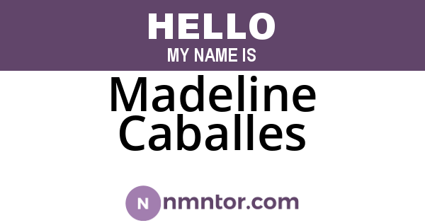 Madeline Caballes