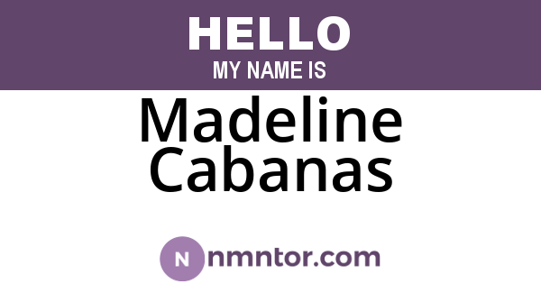 Madeline Cabanas