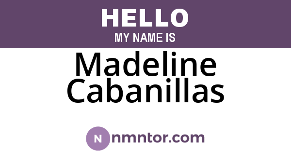 Madeline Cabanillas