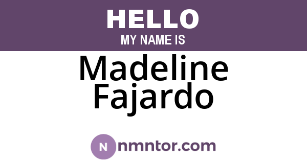 Madeline Fajardo