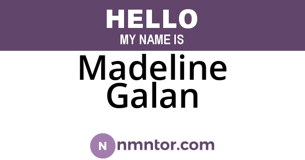 Madeline Galan