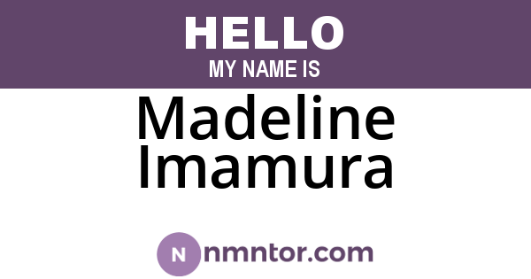 Madeline Imamura