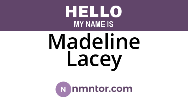 Madeline Lacey