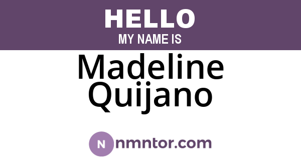 Madeline Quijano