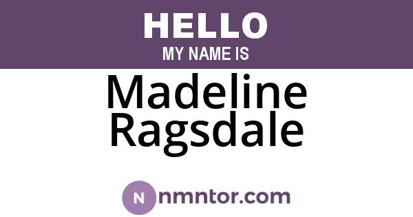 Madeline Ragsdale