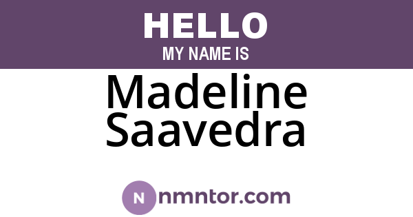 Madeline Saavedra
