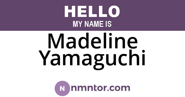 Madeline Yamaguchi