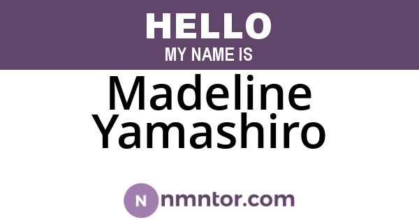 Madeline Yamashiro