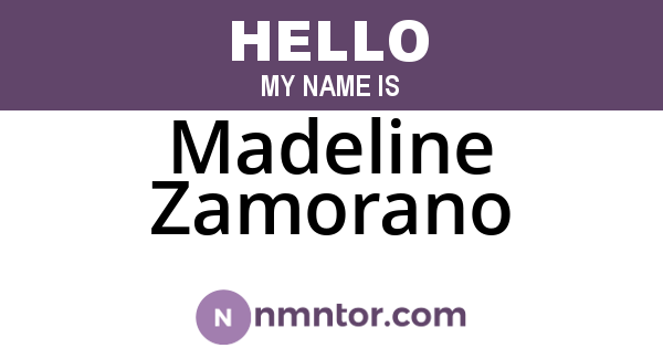 Madeline Zamorano