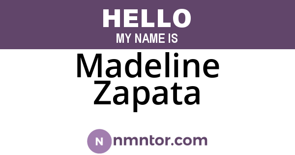 Madeline Zapata