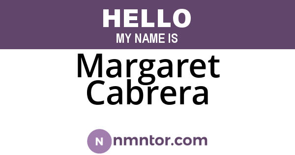 Margaret Cabrera