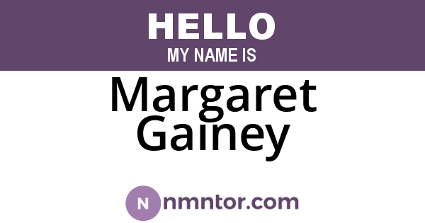 Margaret Gainey