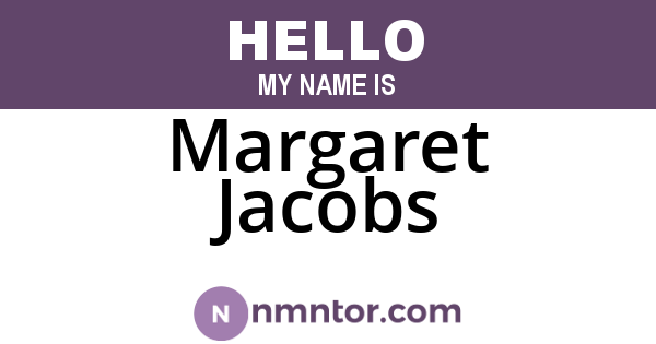 Margaret Jacobs