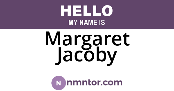Margaret Jacoby