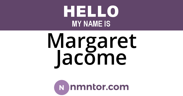 Margaret Jacome
