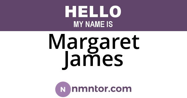 Margaret James