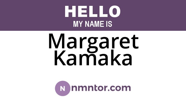 Margaret Kamaka