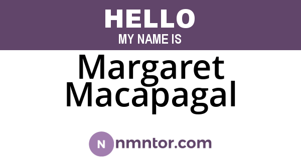 Margaret Macapagal