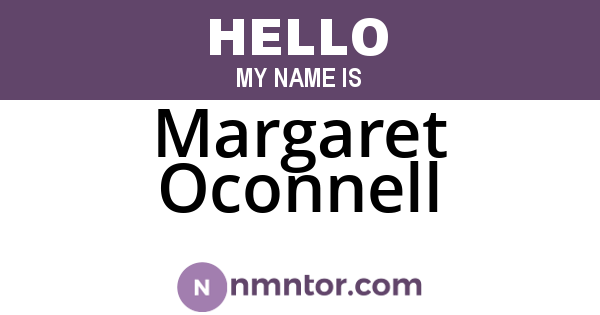 Margaret Oconnell