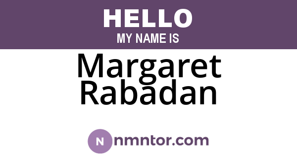 Margaret Rabadan