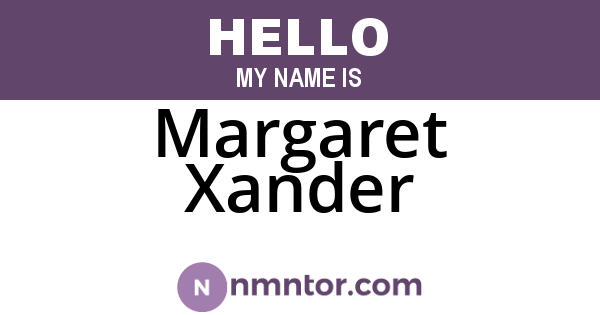 Margaret Xander