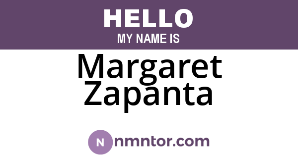 Margaret Zapanta